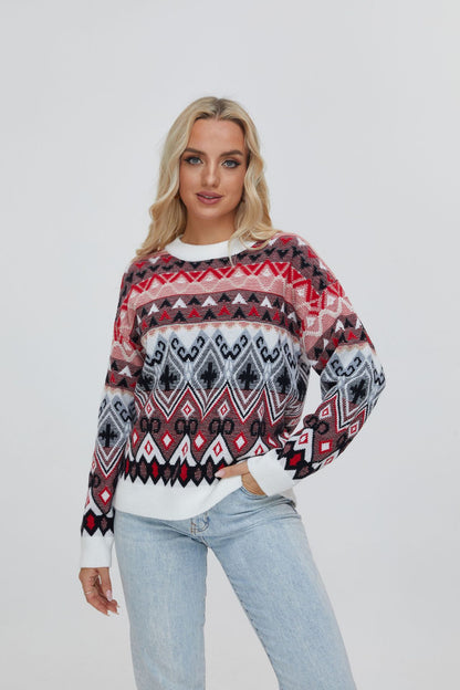 Fair Isle Vintage Geometric Sweater