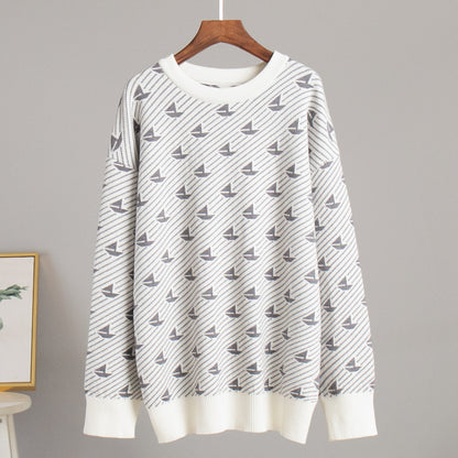 Boat Knit Pullover Sweater