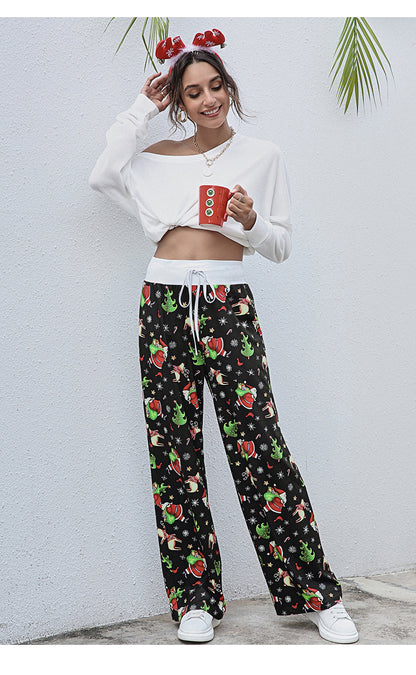 Christmas Print Slacks