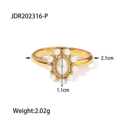 High Quality Pearl Diamond Ring