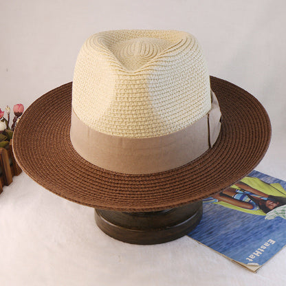 The Refined Explorer Two Stone Straw Fedora Hat