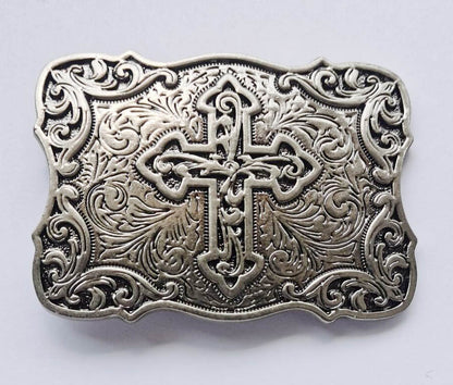 Vintage Style Belt Buckle Cross Belt Buckle