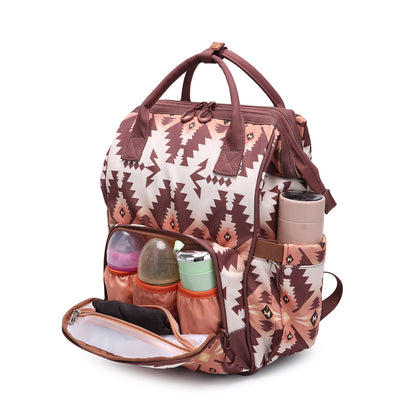 Retro Bohemian Aztec Ethnic Style Multifunctional Backpack