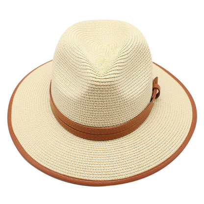 Panama Style Wide Brim Straw Hat