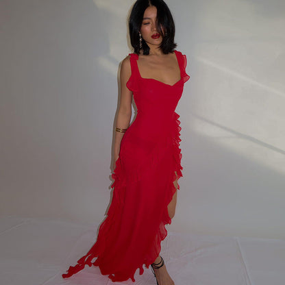 Aviela Ruffle Maxi Dress