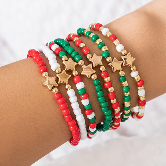 Beaded Star Bracelet