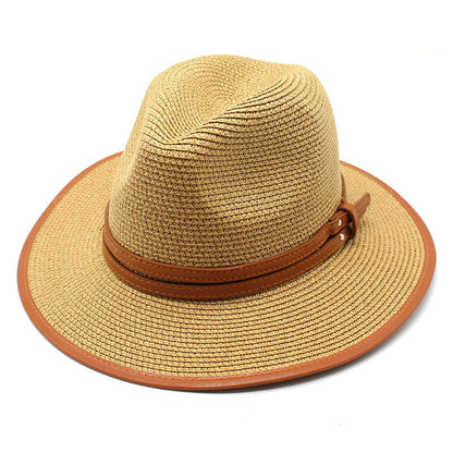 Panama Style Wide Brim Straw Hat