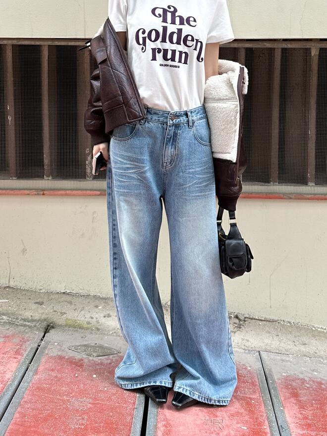 Make Old Baggy Wide-Leg Jeans