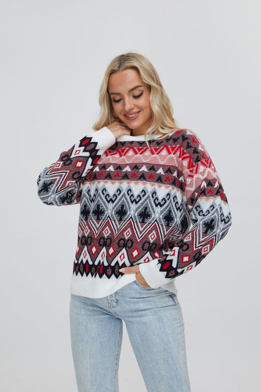 Fair Isle Vintage Geometric Sweater