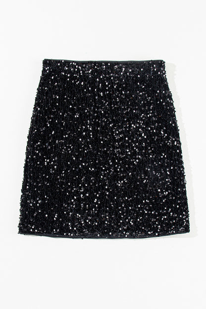 Slim Sequin Skirt