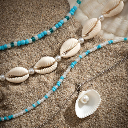 Sea Style Shell Beads String Pearl Necklace