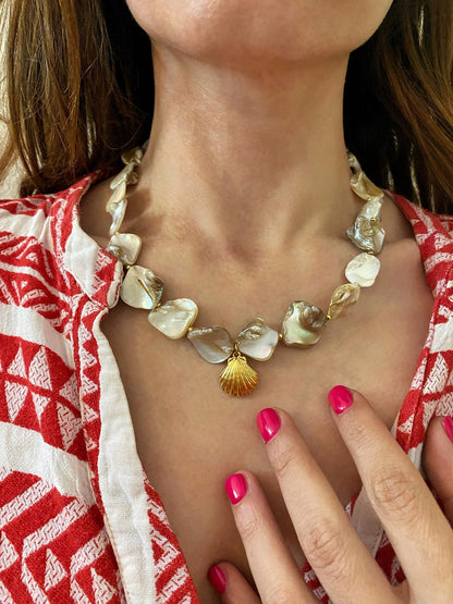 Scallop Irregular Shell Necklace