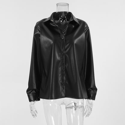 Artificial Leather Shirt