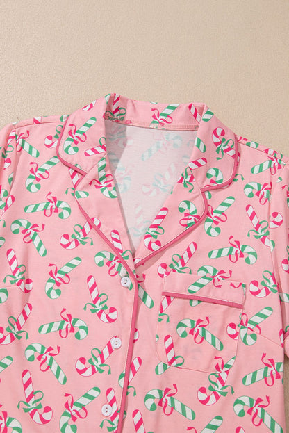 Christmas Candy Cane Pajama Set