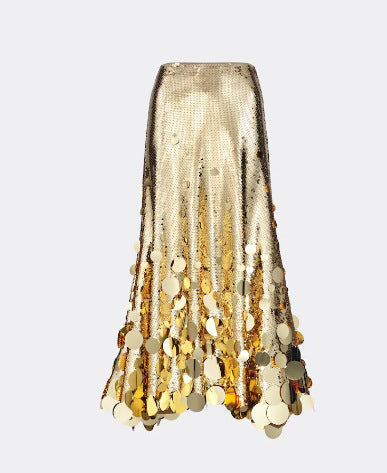 Elegant Disc Sequin Skirt