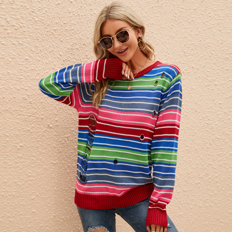 Lulu Multicolor Striped Sweater