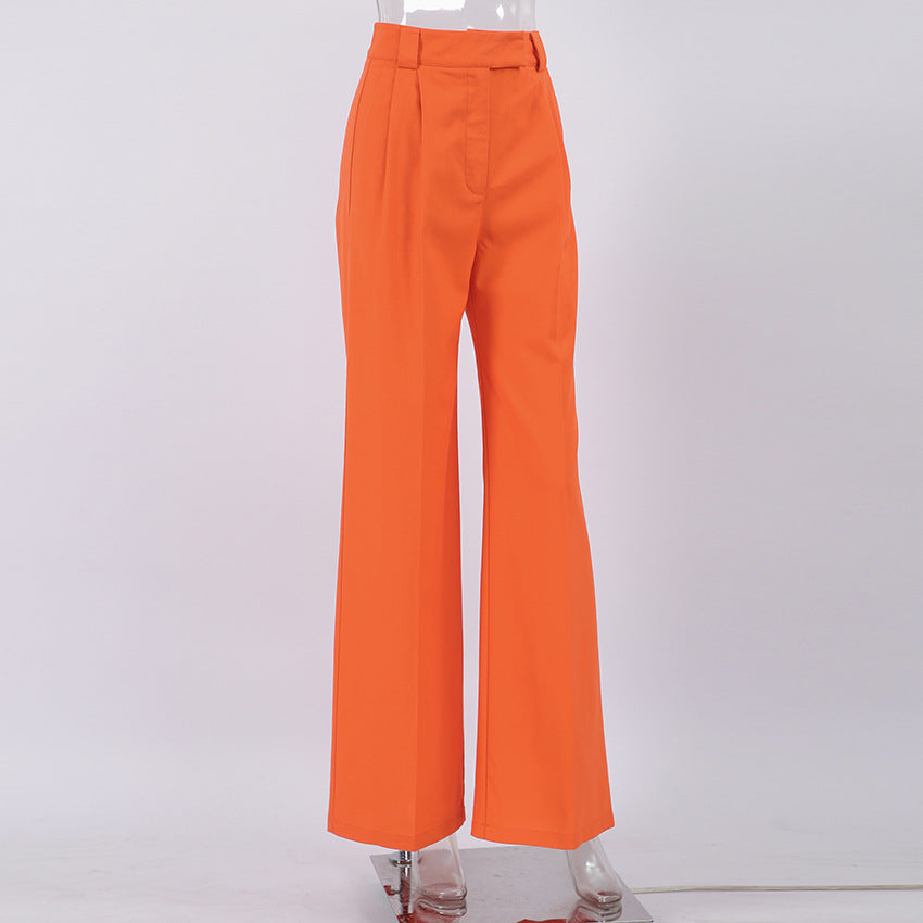 High Waist Wide Leg Loose Trousers