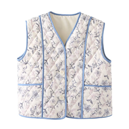 Fashion Printed Padded Waistcoat