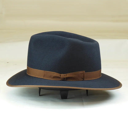 Chic Bow Decorated Wool Fedora Hat