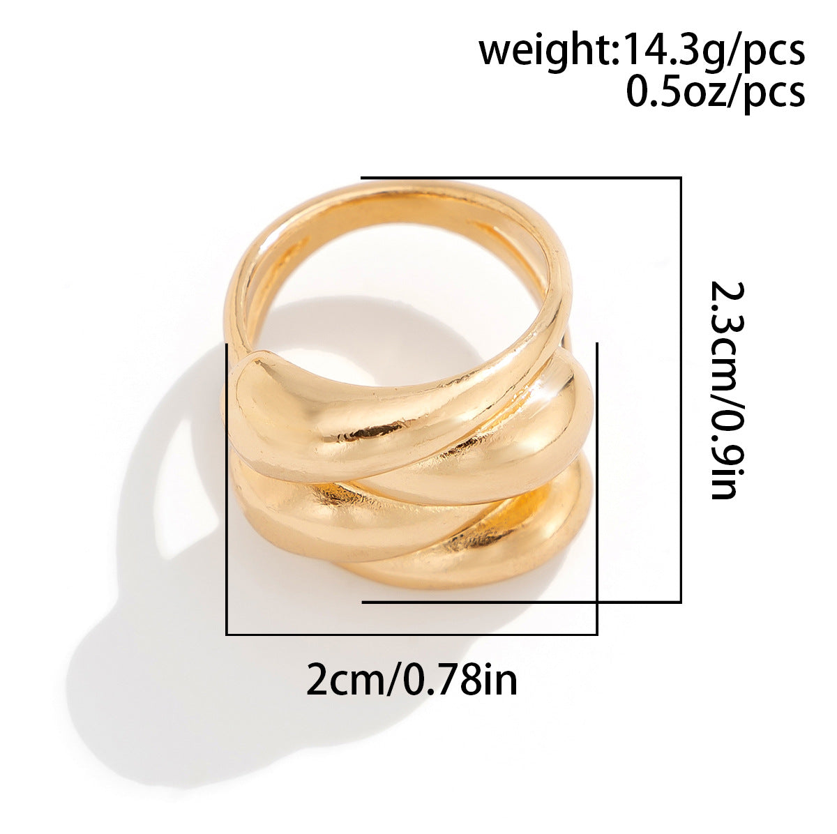 Irregular Multi-Layer Drip Ring