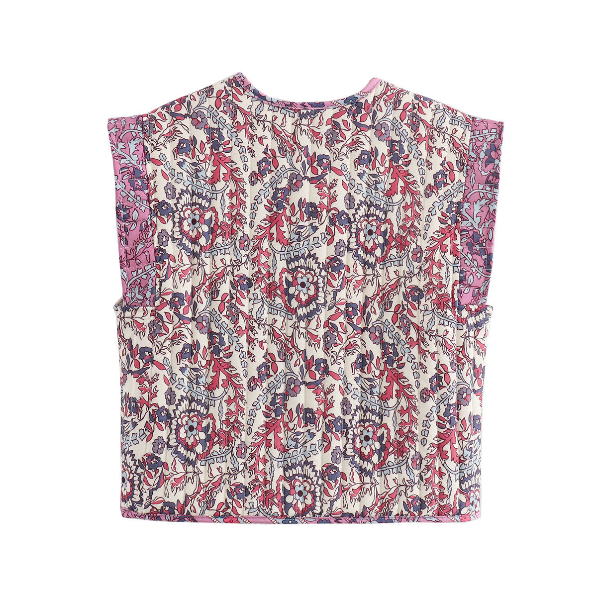 Ethnic Printed Quilted Waistcoat