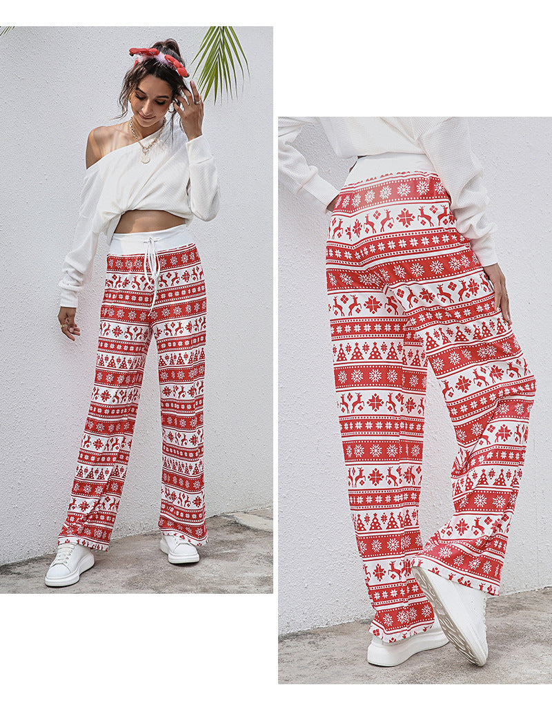 Christmas Print Slacks