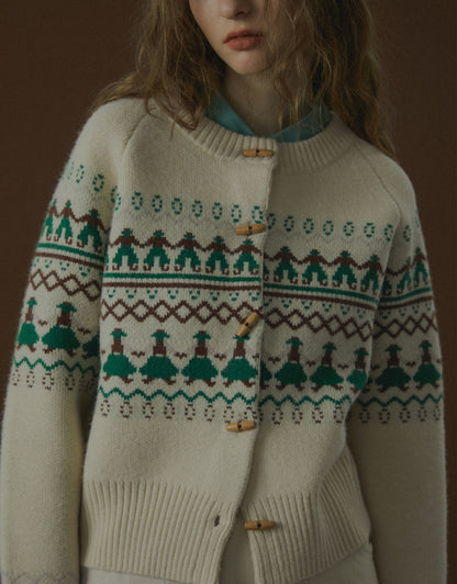 Dancing Man Fair Isle Cardigan