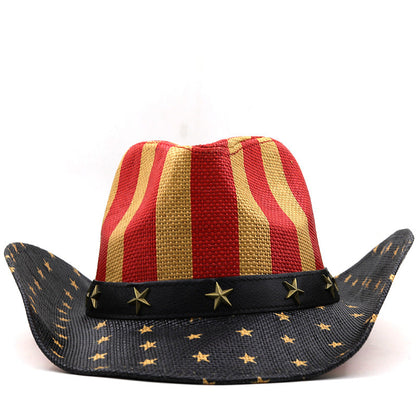 Star Striped Western Hat