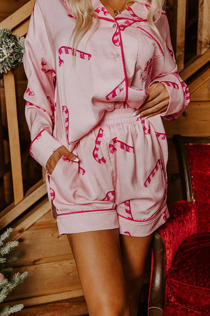 Christmas Print Pajama Set