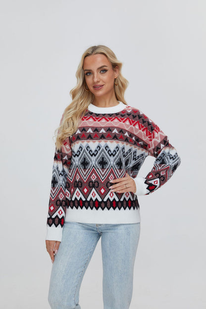 Fair Isle Vintage Geometric Sweater