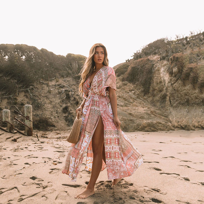 Aria Boho Midi Dress