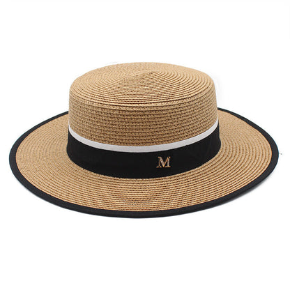 Elegant Straw Boater Hat