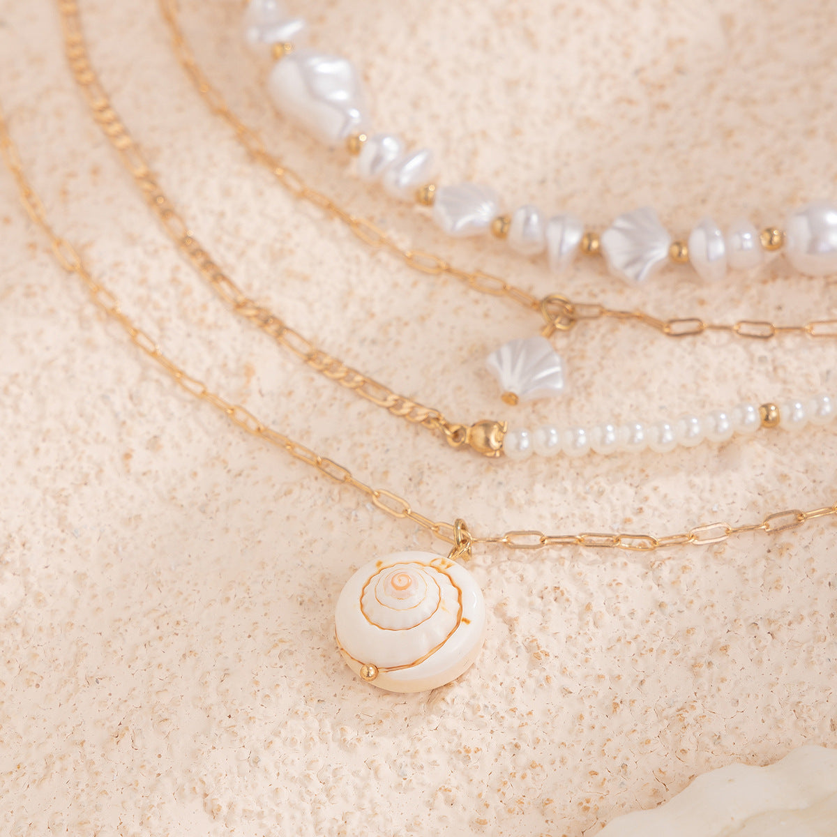 Irregular Pearl Shell Necklace