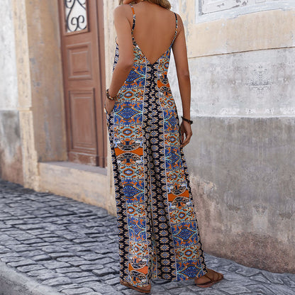 Tessie Ethnic Print Jumpsuit