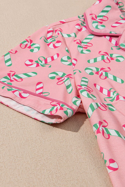 Christmas Candy Cane Pajama Set