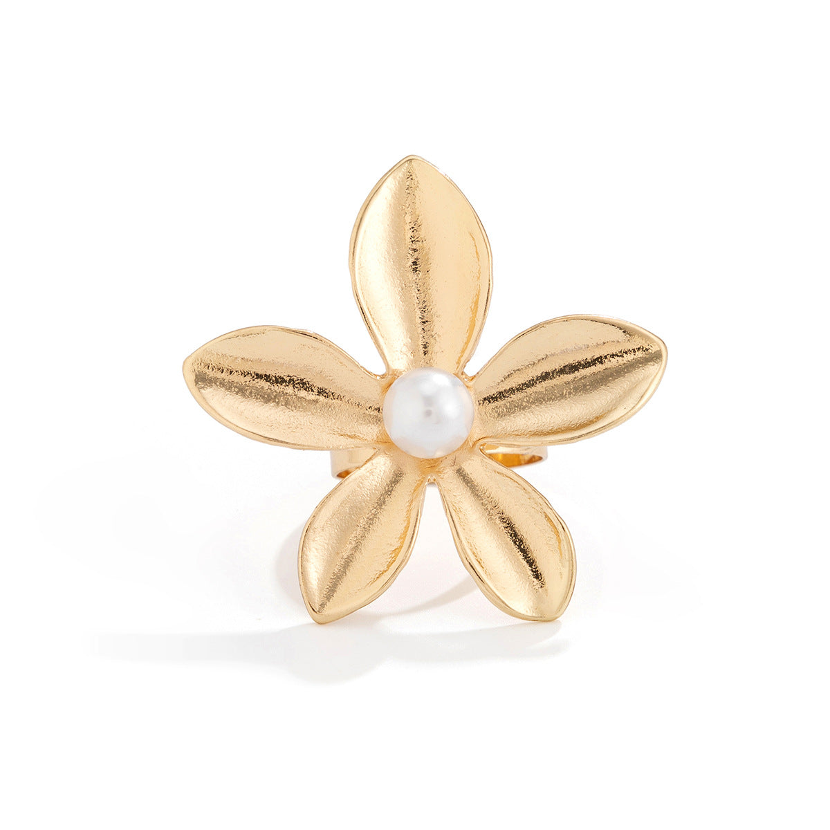 Oversized Flower Adjustable Ring