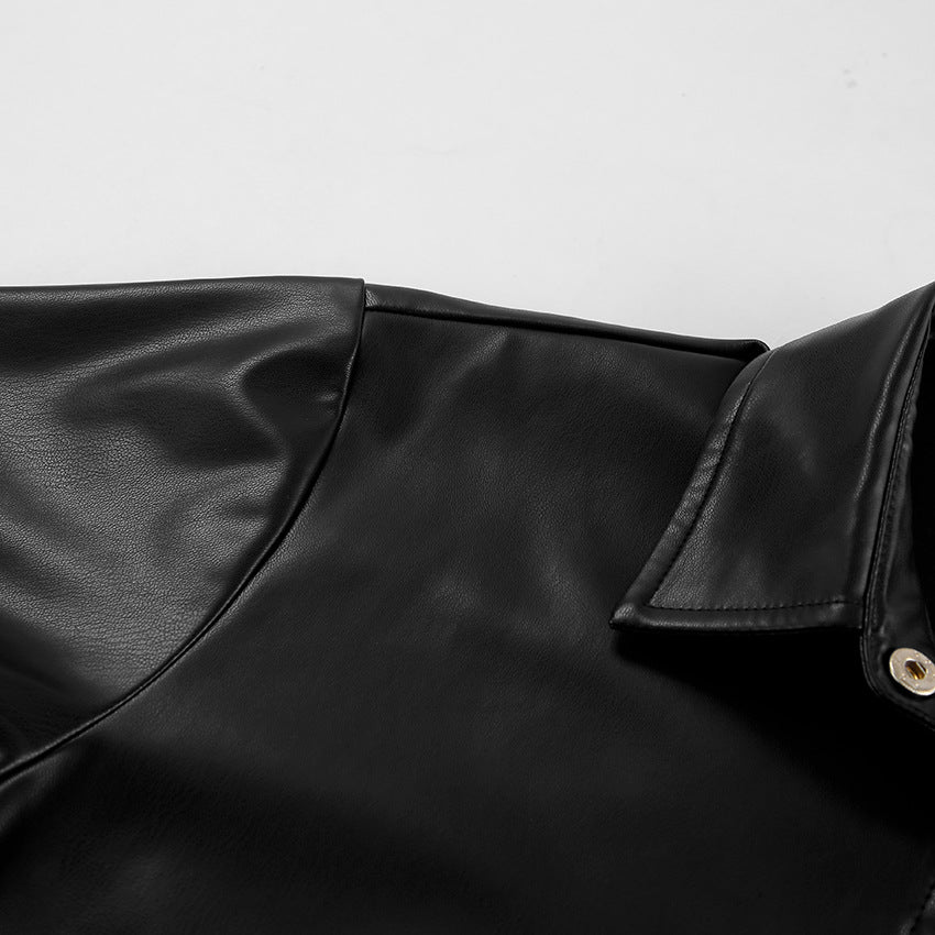 Artificial Leather Shirt