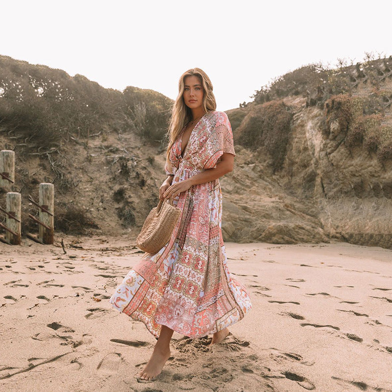 Aria Boho Midi Dress