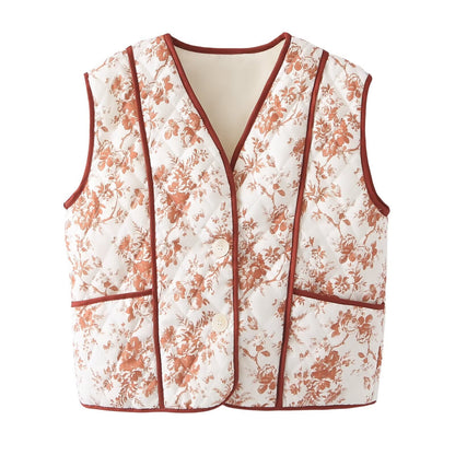 Fashion Printed Padded Waistcoat