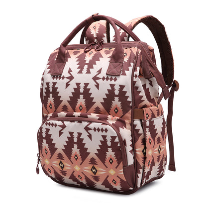 Retro Bohemian Aztec Ethnic Style Multifunctional Backpack