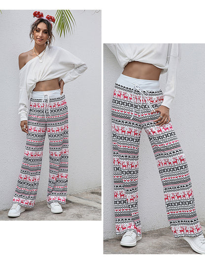 Christmas Print Slacks