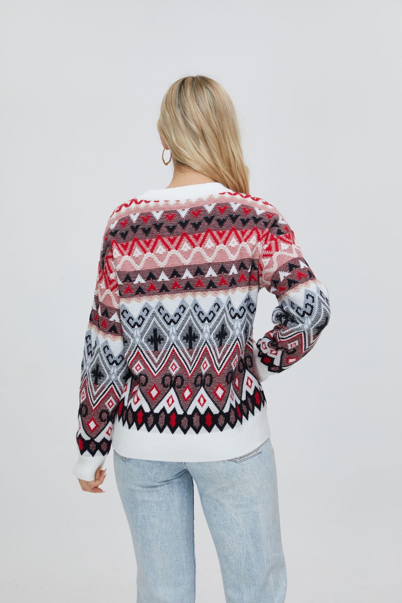 Fair Isle Vintage Geometric Sweater