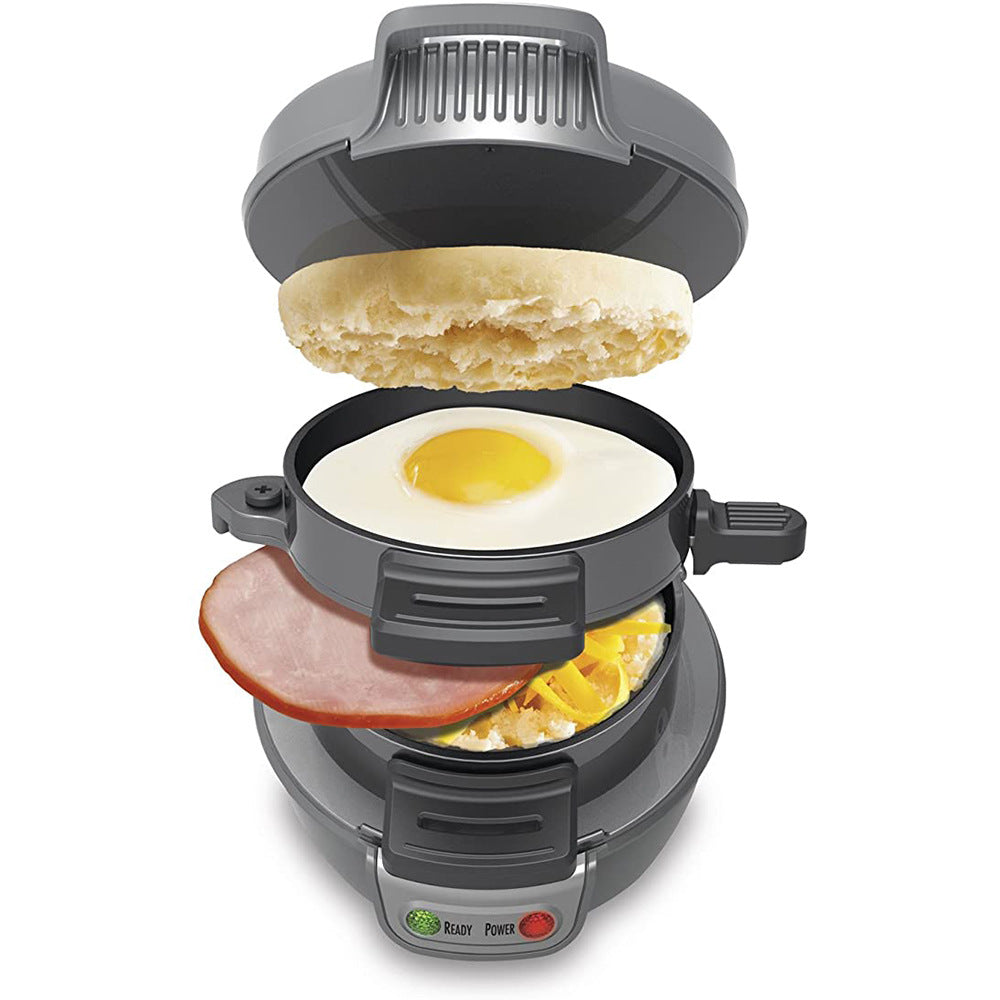 Burger Maker Breakfast Sandwich Maker with Egg Cooker Ring