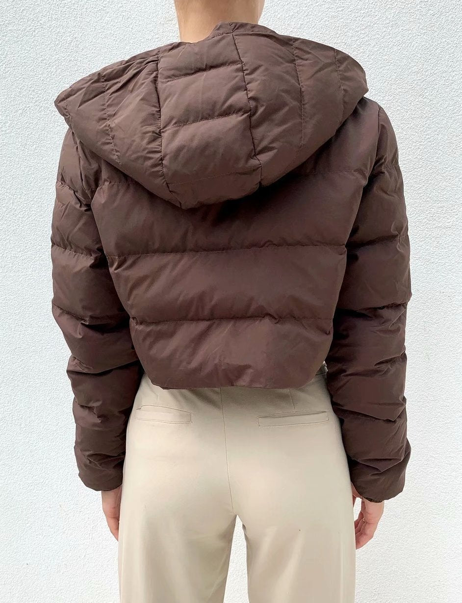 Short Hooded Padded Jacket