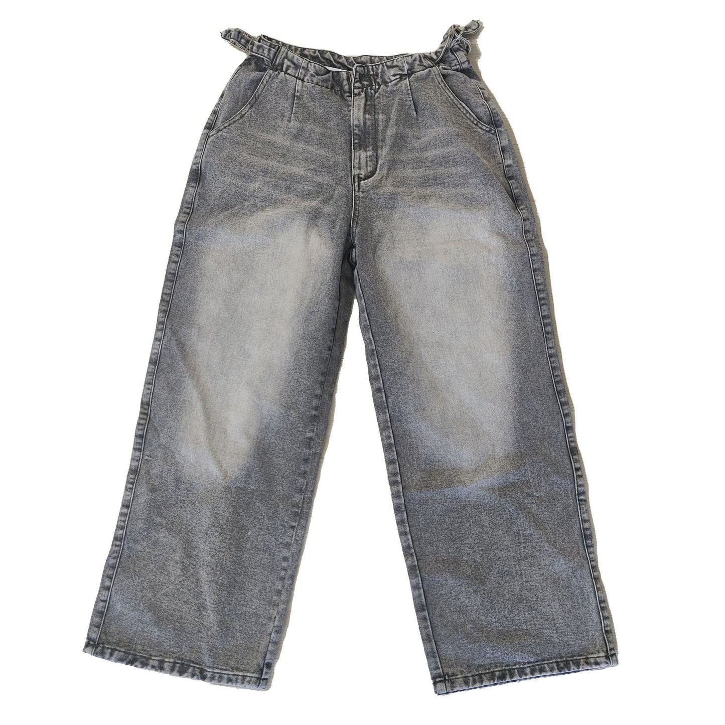 Washed Wide Leg Jeans