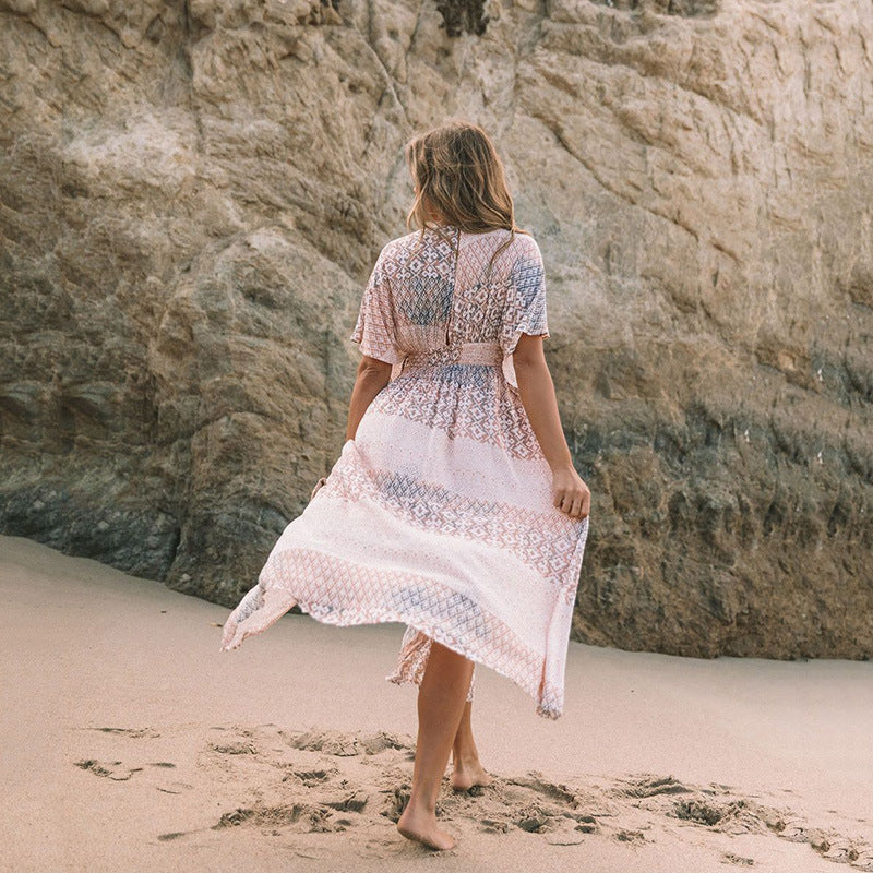 Aria Boho Midi Dress