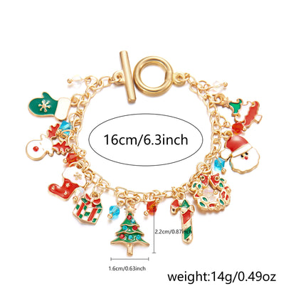 Christmas Pendant Bracelet