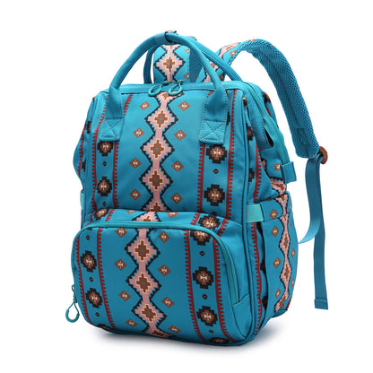 Retro Bohemian Aztec Ethnic Style Multifunctional Backpack