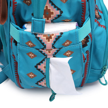 Retro Bohemian Aztec Ethnic Style Multifunctional Backpack