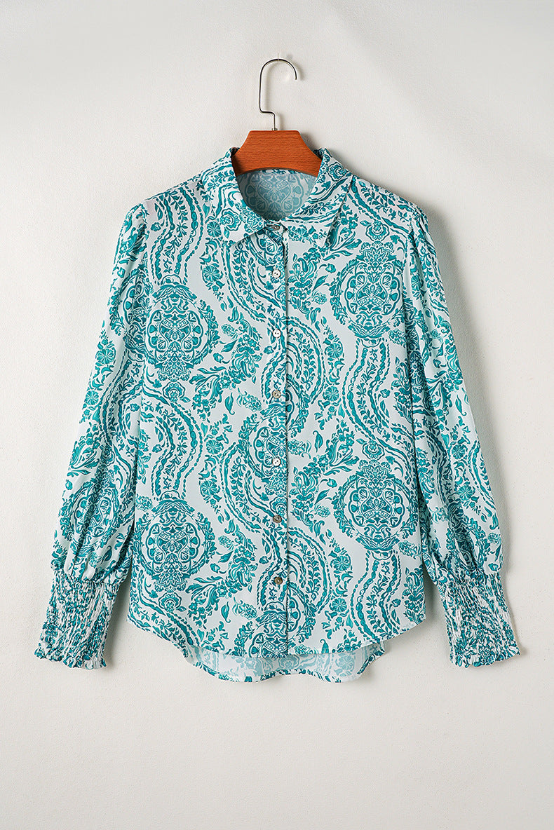 Ethnic Pattern Printed Shirt